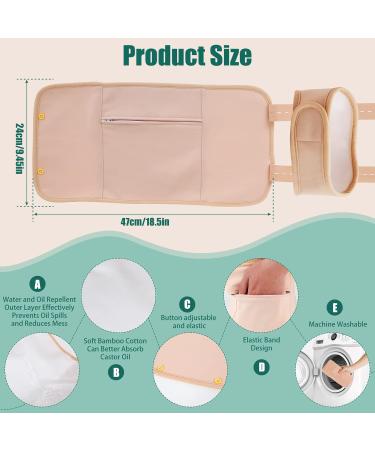SHASUXTING 5Pcs Neck Waist Oil Pack Set with Chest Pad Reusable Oil Wrap Mess-Free Oil Pack Wrap with Adjustable Straps Comfortable Oil Pack for Neck Waist - Buy Online on SooperMarket.com