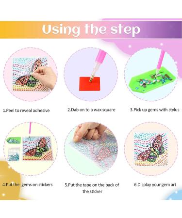 RTHPY Window Suncatcher Diamond Painting Kit for Kids 6-12 | Nature Theme | Gem Art Craft Set for Girls Ages 7-11 | Birthday Gift Idea for Teens - Buy Online on SooperMarket.com