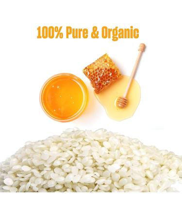 2 LB White Pure Beeswax Pellets - Triple Filtered for Skin, Hair, and DIY Care - Candle and Soap Making Supplies - Buy Online on SooperMarket.com