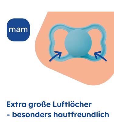 Mam Supreme Night Schnuller Set - Baby Pacifiers for Healthy Development 6-16 Months Prevents Skin Irritation Includes Pacifier Box Hedgehog/Universe Beige-Tartrosa/Mint - Buy Online on SooperMarket.com