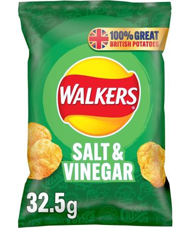 Walkers Salt & Vinegar Crisps 32x32.5g (Wholesale Box) Salted 32.5 g (Pack of 32) - Buy Online on SooperMarket.com