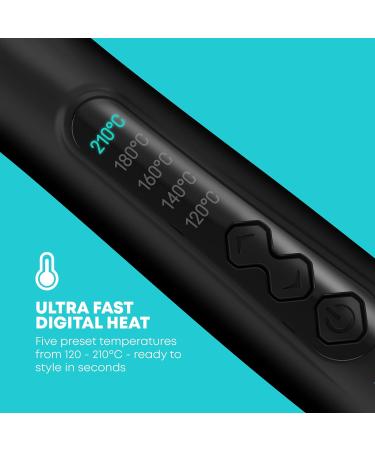 Revamp Progloss Big Hot Wand - Ionic Ceramic Hair Wand for Loose Curls and Waves | Variable Temperature, Heat Resistant Glove Included - Buy Online on SooperMarket.com
