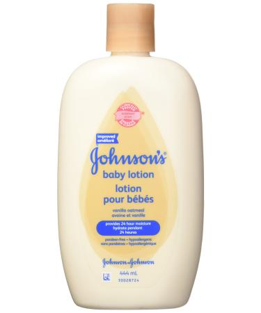 Johnson's Baby Lotion with Vanilla and Oatmeal 444ml