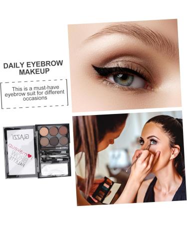 MAGICLULU 5 Sets Eyebrow Powder Set Matte Eyeshadow Lady Cosmetic Eyebrow Brush Eyebrow Pencil Makeup - Buy Online on SooperMarket.com
