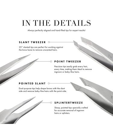 Tweezerman Special Edition 40th Anniversary Slant Tweezer - Limited Edition Precision Tool - Buy Online on SooperMarket.com