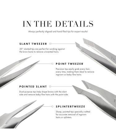 Buy Tweezerman Exclusive Evening Tweezers - Slanted Blue Professional Precision Online | Worldwide Shipping - Buy Online on SooperMarket.com