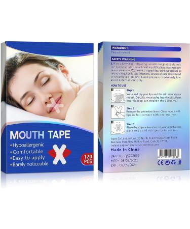 Mouth Tape for Sleeping - 120 Pcs Breath Strips for Mouth Breathers, Snoring Reduction, and Sleep Apnea - Buy Online on SooperMarket.com