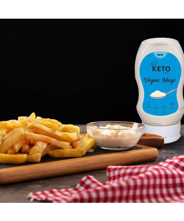 Keto Chef Vegan Mayo Sauce - Sugar & Gluten Free Suitable for Vegans Free from Artificial Flavourings Sauce with Sweetener | Keto Diet Sauce (300ml) Vegan Mayo Pack of 1 - Buy Online on SooperMarket.com