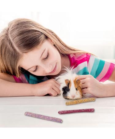 Fantesi 18-Piece Timothy Hay Sticks - Premium Rabbit Guinea Pig & Chinchilla Toys | 3 Delicious Flavors for Ultimate Fun - Buy Online on SooperMarket.com