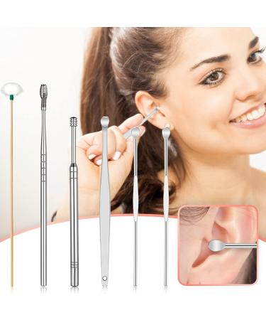 Stainless Steel Ear Wax Spring Tool Set for Gentle Ear Cleaning - Beauty Tools for Safe Ear Picking & Massage - Includes Soft Ear Plugs - 1 Count - Buy Online on SooperMarket.com