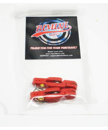 Bimini Lures Pro Snap Weights for Trolling - Red Clip Red - 2 Clips/pack - Buy Online on SooperMarket.com