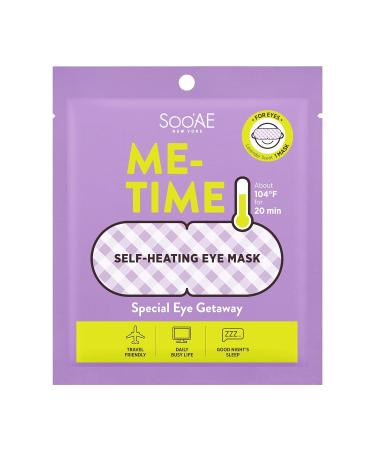 Soo AE Me-Time Lavender Self-Heating Eye Mask 6 Count - Relief from Eye Fatigue & Dry Eyes - Moist Hot Compress Patch for Sleeping - Made in Korea - Buy Online on SooperMarket.com