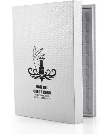 Nail Art Display Book Nail Color Chart Display Professional Salon Nail Color Swatches Nail Practice Card Design Board Nail Tip Storage Tools for Nail Art Showing(white) - Buy Online on SooperMarket.com