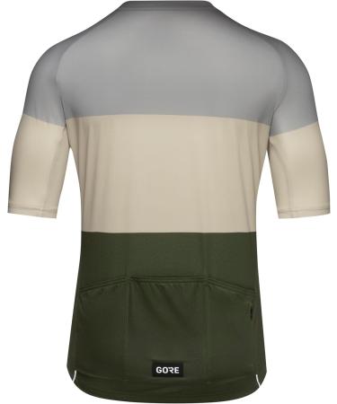 GORE WEAR Spirit Stripes Jersey L - Lab Grey/Tech Beige | Premium Cycling Jersey for Optimal Performance - International Shipping Available - Buy Online on SooperMarket.com