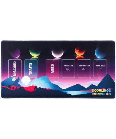 Doomlings Kickstarter Community Card Playmat (Special Edition) - Game Mat for Doomlings Card Game, 11" x 22"