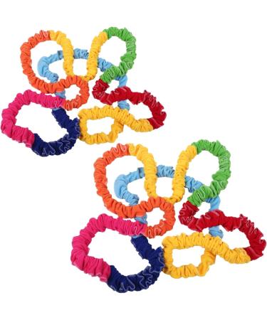 Cooperative Stretchy Band Elastic 78.74in Colorful Portable of War Rope Tear Resistant Fleece Exercise Bands for Group Games Fits 3 People Stretchy Band 300cm - Buy Online on SooperMarket.com