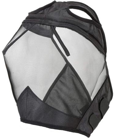 Harrison Howard CareMaster Thick Fleece Padding Translucent Fine Mesh Horse Fly Mask - Black, Large Full Size - Buy Online on SooperMarket.com