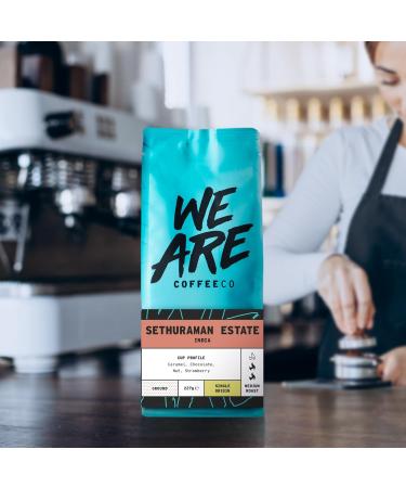 Coffee Ground for Cafetiere 227g Bag Indian Ground Coffee Ideal Moka Pot Chocolate Nuts & Fruits Notes 100% Robusta Medium Roast Speciality Freshly Roasted Single Origin (We Are Coffee Co) Ground Cafetiere 227 g (Pack of 1) - Buy Online on SooperMarket.com