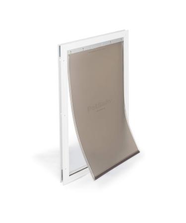 PetSafe Freedom Aluminum Pet Door for Dogs Extra-Large, White, Tinted Vinyl Flap Sustainable Packaging X-Large