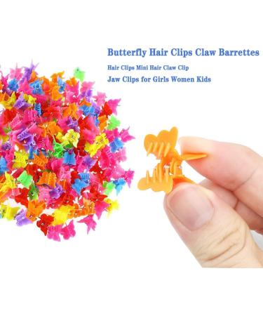 50 Pcs Butterfly Hair Clips for Girls Women Kids - Mini Hair Claw Barrettes - Buy Online on SooperMarket.com
