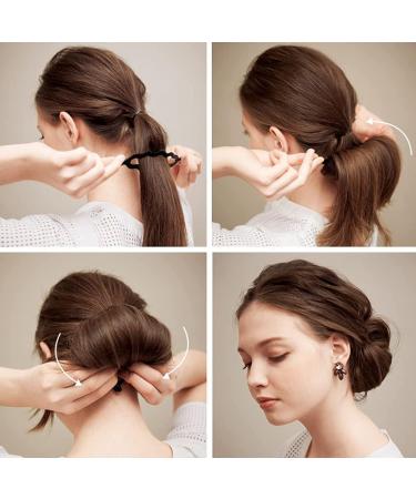 6Pcs Magic Hair Bun Maker Styling Set for Women - DIY Curler Roll Hair Tools - Buy Online on SooperMarket.com