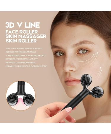 2-in-1 Electric Face Massager Kit - Facial Roller & T Shape Massager | Beauty Bar for Skin Care Tools - Buy Online on SooperMarket.com