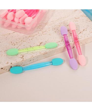 Buy 5 Packs of 100PCS Professional Double Head Eyeshadow Brushes - Multicolor Disposable Makeup Tools (Blue) - Fast International Shipping - Buy Online on SooperMarket.com