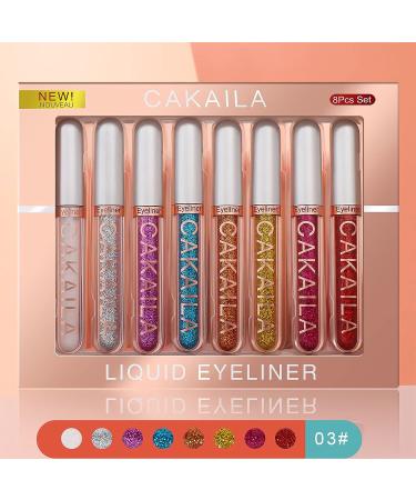 Sparkle All Day: Sumeitang 8 Colors Glitter Eyeliner Set - Waterproof, Longlasting & High Pigmented Eyeliner Kit - Buy Online on SooperMarket.com