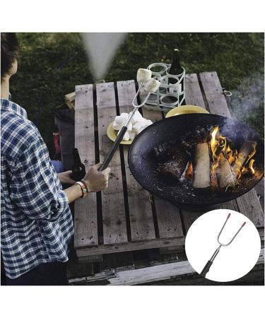 Mega Marshmallow & 2 Extendable Roasting Forks - Giant Extra Tasty Extra Fluffy Extra Large Fat Free Smores Roasting Mega Marshmallow - American Brand 1.1kg - Buy Online on SooperMarket.com