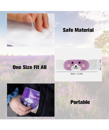 DIGHEIGG Lavender Steam Eye Mask - 20 Pcs | Disposable Eye Warm Compress for Dark Circles, Puffiness, Dry Eyes, Headache, Migraine, Stye | Relief Stress & Fatigue - Buy Online on SooperMarket.com