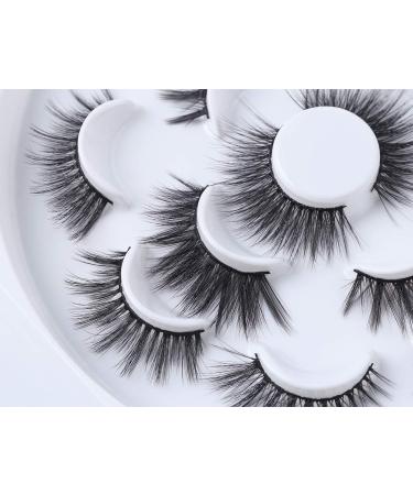 7 Pairs 3D False Eyelashes - 6D Handmade Fluffy & Reusable Artificial Lashes for Stunning Eyes (LJ07) - Buy Online on SooperMarket.com