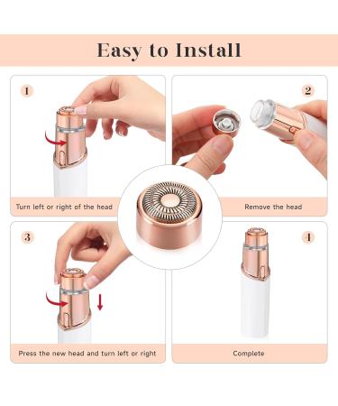 Buy Replacement Heads for Finishing Touch Flawless GEN 3 Facial Hair Remover | New Version 18K Gold-Plated Blades | International Shipping Available - Buy Online on SooperMarket.com