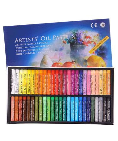 Oil Pastel Set Professional Painting Soft Drawing Graffiti Art Crayons Washable Round Non Toxic Pastel Sticks for Artist Kids Student Beginner (50 Colors)