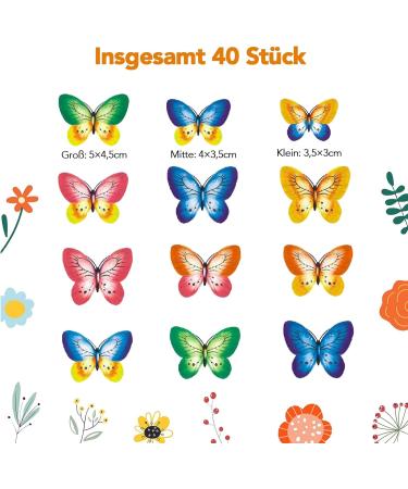 40 Edible Butterfly Decorations for Cakes - Tortendeko Birthday & Cake Decor - Buy Online on SooperMarket.com