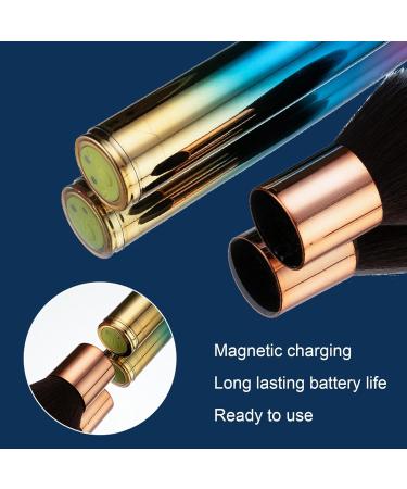 Rechargeable Electric Makeup Brush with Adjustable Frequency Soft Fluffy Hair Makeup Brush for Makeup Application - Buy Online on SooperMarket.com