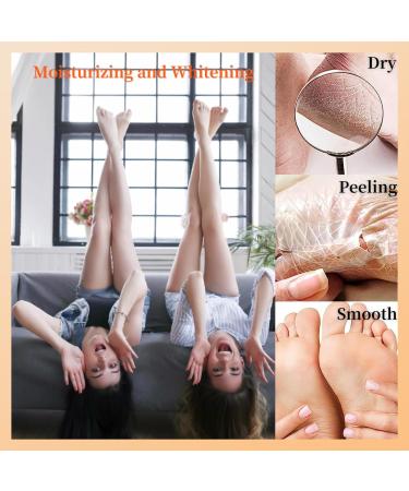 TBeautfave Foot Peel Mask 2 Pack Exfoliating Foot Mask Vitamin C Moisturizing Socks Feet Hard Skin Remover Feet Peeling Socks Whitening and Nourishing Foot Mask Foot Care Extra Long Foot Mask - Buy Online on SooperMarket.com