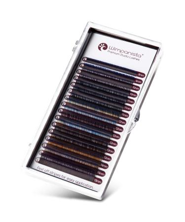 Shop Ombr Blue Silk Eyelashes C Curl - 0.07mm Thickness 8-14mm Mix - Volume Lashes - 16 Strips for Stunning Extensions - Buy Online on SooperMarket.com