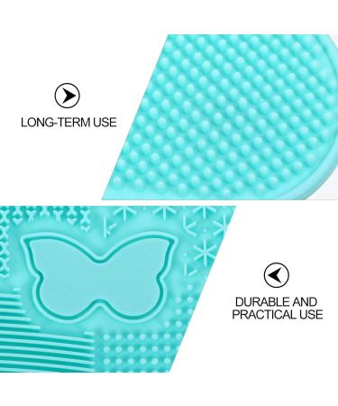 1pc Silicone Scrub Pad Eco-Friendly Makeup Applicator & Cleaning Tool | 23x17cm Green Perfect for Beauty Kits & Cosmetic Care - Buy Online on SooperMarket.com