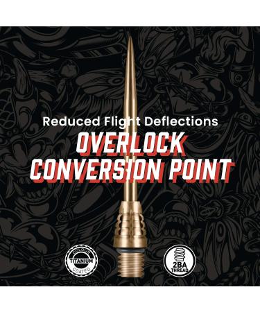 Shot! Darts Overlock Conversion Point Gold - Premium Dart Accessories - Buy Online on SooperMarket.com