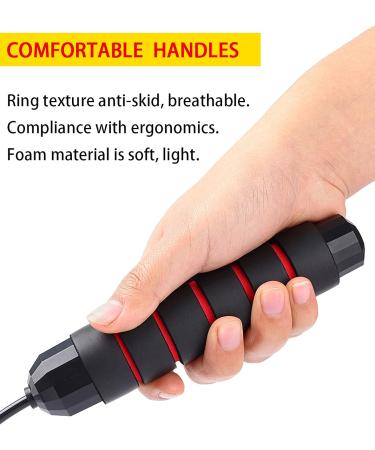 Adjustable Tangle-Free Jump Rope Set | Rapid Speed Cable Skipping for Men, Women, and Kids - 2 Pack - Buy Online on SooperMarket.com