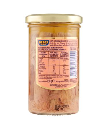 Buy 6x Rio Mare Tuna Fillets in Olive Oil - Premium Handmade 250g | International Shipping Available - Buy Online on SooperMarket.com