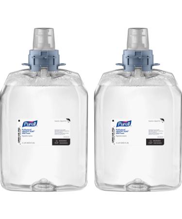PURELL HEALTHY SOAP Mild Foam Fragrance Free 2000 mL Foam Hand Soap Refill for PURELL FMX-20 Manual Soap Dispenser (Pack of 2) 5213-02 - Manufactured by GOJO Inc. Fragrance Free 2000 mL