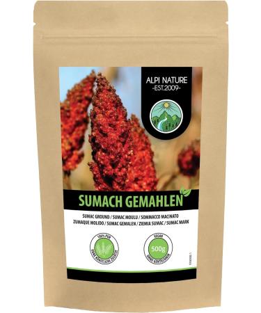 Sumac powder (500g 1.1lb) Turkish sumach ground vinegar tree spice 100% natural gently dried and ground without additives - Buy Online on SooperMarket.com