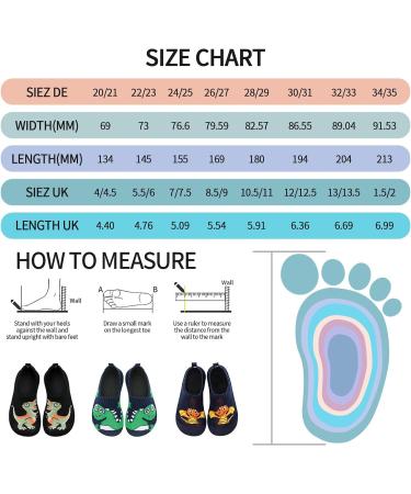Kids Beach Swim Shoes - Non-Slip Quick Dry Aqua Socks for Boys & Girls | UK Size 10.5/11 Blue - Buy Online on SooperMarket.com