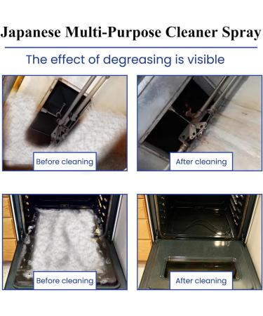 Kitchen Foam Cleaner All-Round Kitchen Cleaning Foam Japanese Multi-Purpose Cleaner Spray Japanese Professional Kitchen Oil Stains Removing Cleaner Bubble Cleaner Foam Spray (2pcs) - Buy Online on SooperMarket.com