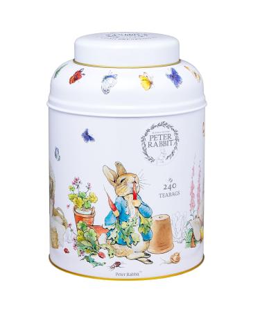 New English Teas Beatrix Potter Tea Caddy with 240 English Breakfast Teabags