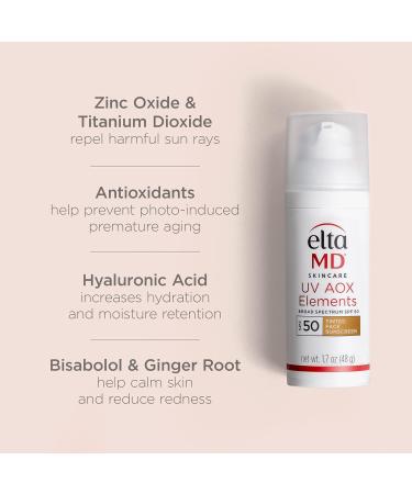 EltaMD UV Elements SPF 44 Tinted Moisturizer | Mineral Sunscreen for Dry Skin | Oil-Free Face Moisturizer | Dermatologist Recommended | 2.0 oz - Buy Online on SooperMarket.com