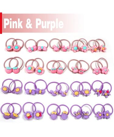 120pcs Mix Color Girls Elastic Hair Ties | Soft Rubber Bands for Kids | Hair Accessories for Girls, Teens, and Children - Buy Online on SooperMarket.com
