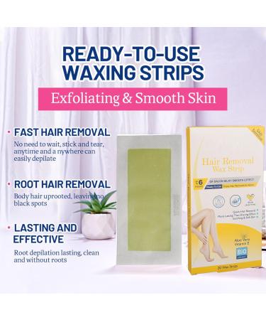 20-Piece Wax Strips Set for Men & Women - Body & Facial Hair Removal | Ideal for Legs Brazilian Arms Armpits & Bikini - Buy Online on SooperMarket.com