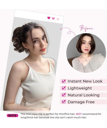 REECHO Short Curly Wavy Dark Brown Ponytail Extension - Claw Clip Hairpiece for Women - Buy Online on SooperMarket.com
